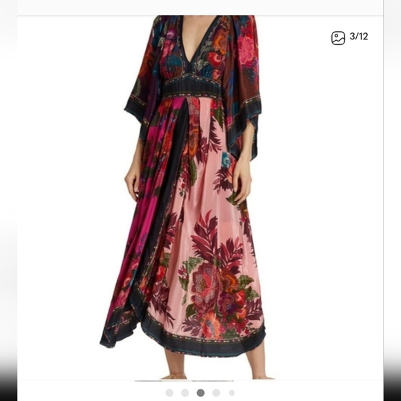 FARM Rio Floral Maxi Dress - Pink and Black - Picture 2 of 10